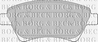 BORG & BECK bbp1821 -  Комплект тормозных колодок, дисковый тормоз